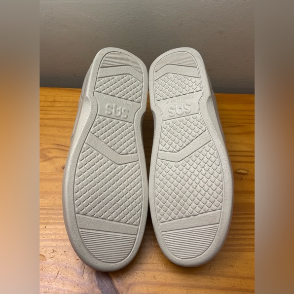 SAS VTO EZ Strap Walking Shoes Bone Beige Leather Mens sz 12 W Wide Orig $215 - Picture 6 of 6